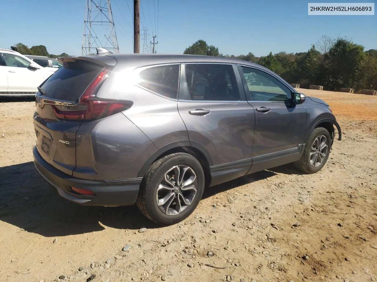 2020 Honda Cr-V Ex VIN: 2HKRW2H52LH606893 Lot: 75030794