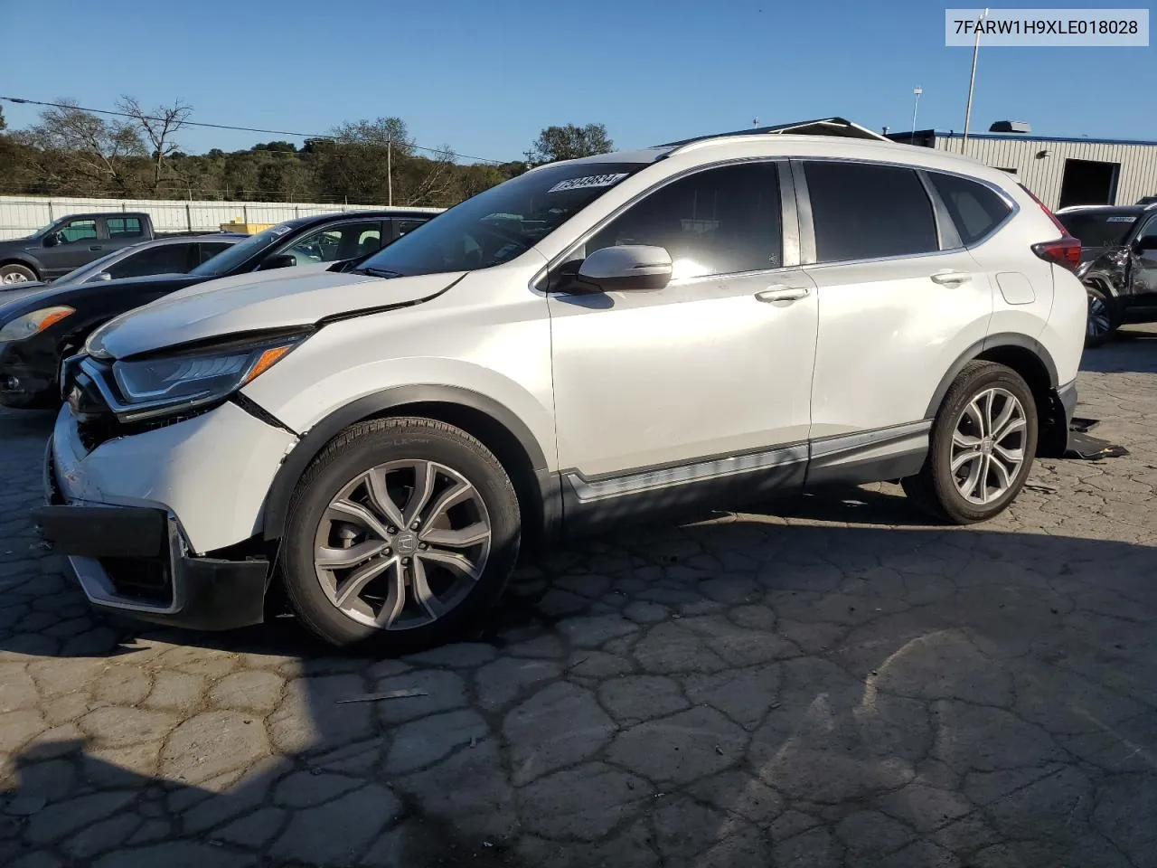 2020 Honda Cr-V Touring VIN: 7FARW1H9XLE018028 Lot: 75049834