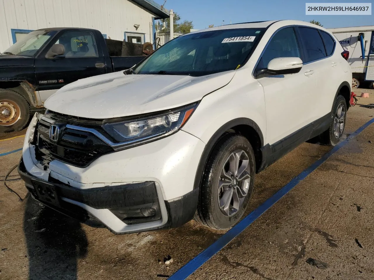 2020 Honda Cr-V Ex VIN: 2HKRW2H59LH646937 Lot: 75411854