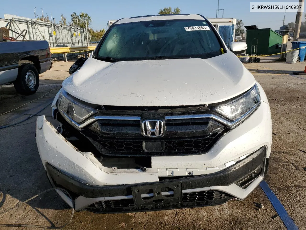 2020 Honda Cr-V Ex VIN: 2HKRW2H59LH646937 Lot: 75411854