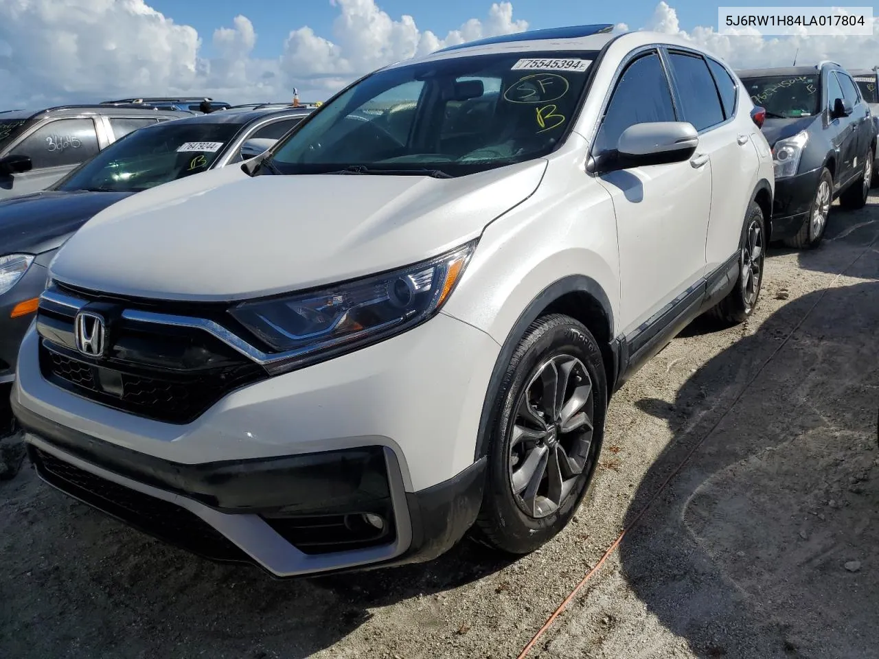 2020 Honda Cr-V Exl VIN: 5J6RW1H84LA017804 Lot: 75545394