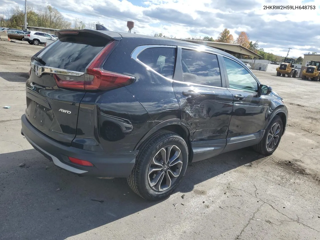 2020 Honda Cr-V Ex VIN: 2HKRW2H59LH648753 Lot: 75991144