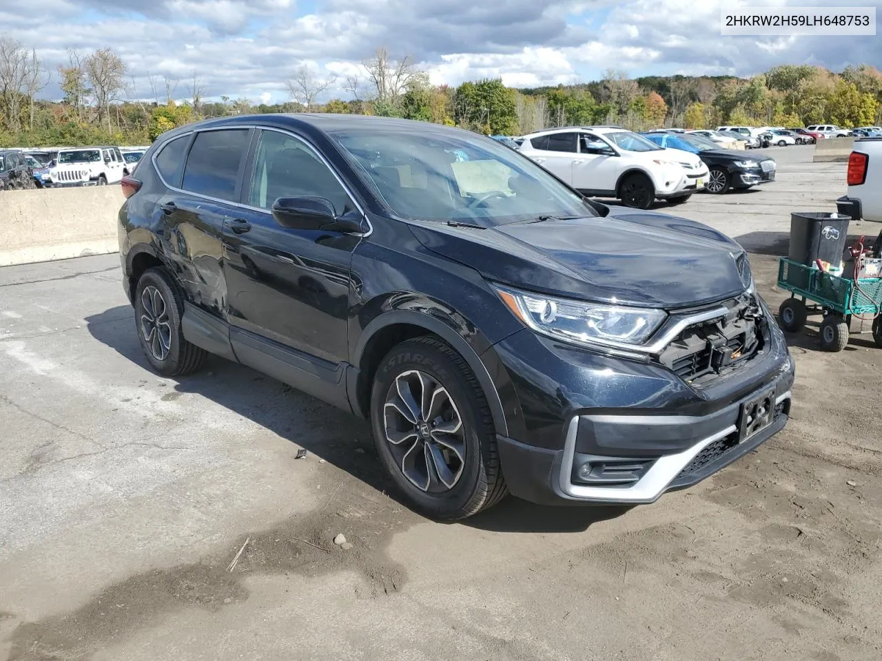 2020 Honda Cr-V Ex VIN: 2HKRW2H59LH648753 Lot: 75991144