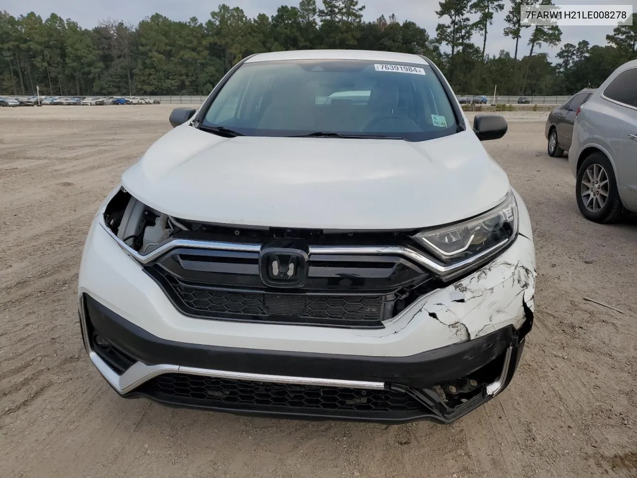 2020 Honda Cr-V Lx VIN: 7FARW1H21LE008278 Lot: 76391984