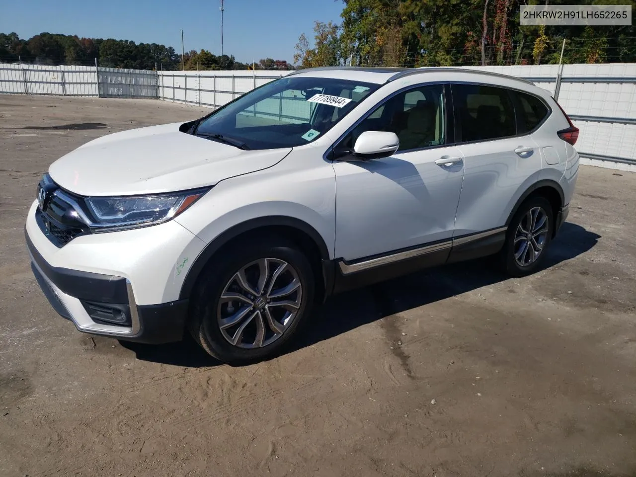 2020 Honda Cr-V Touring VIN: 2HKRW2H91LH652265 Lot: 77789944