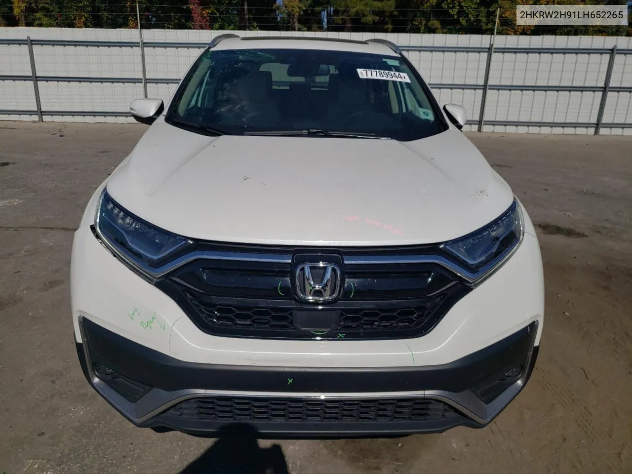 2020 Honda Cr-V Touring VIN: 2HKRW2H91LH652265 Lot: 77789944