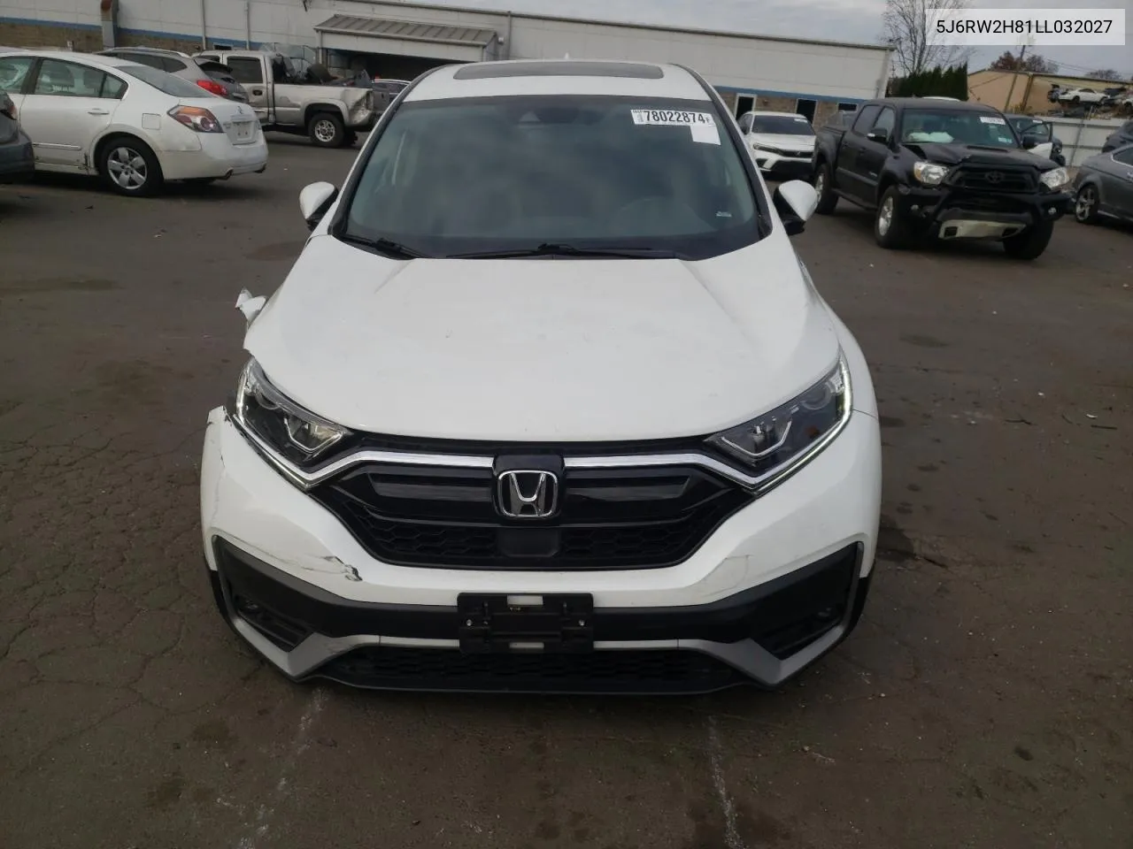 2020 Honda Cr-V Exl VIN: 5J6RW2H81LL032027 Lot: 78022874