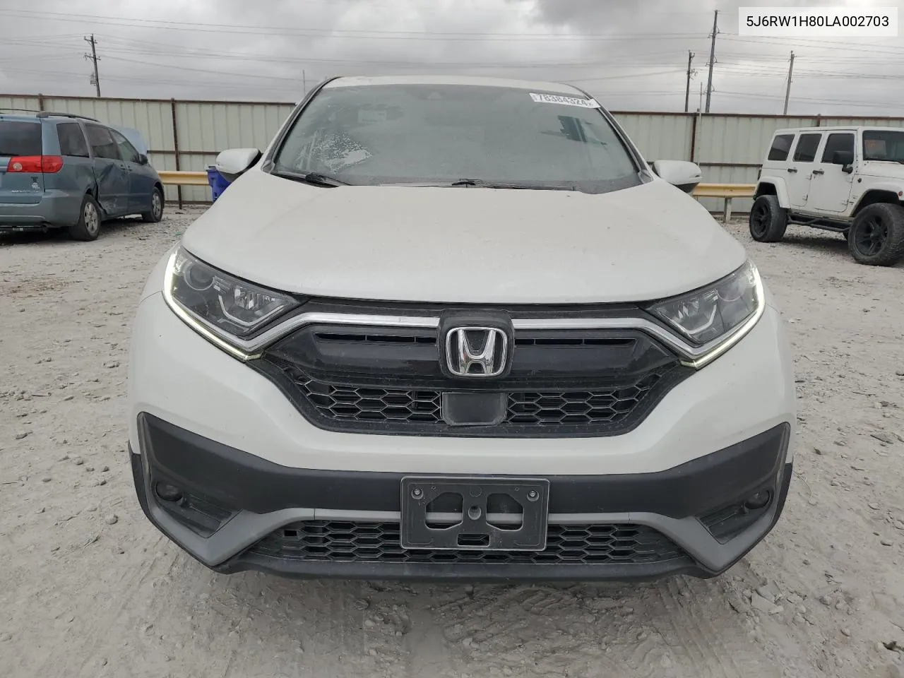 2020 Honda Cr-V Exl VIN: 5J6RW1H80LA002703 Lot: 78384324