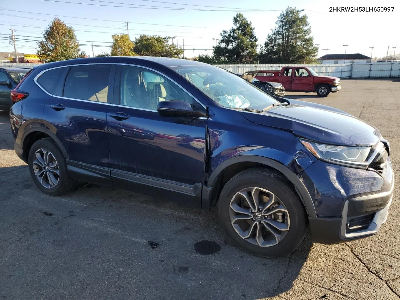 2020 Honda Cr-V Ex VIN: 2HKRW2H53LH650997 Lot: 78396714