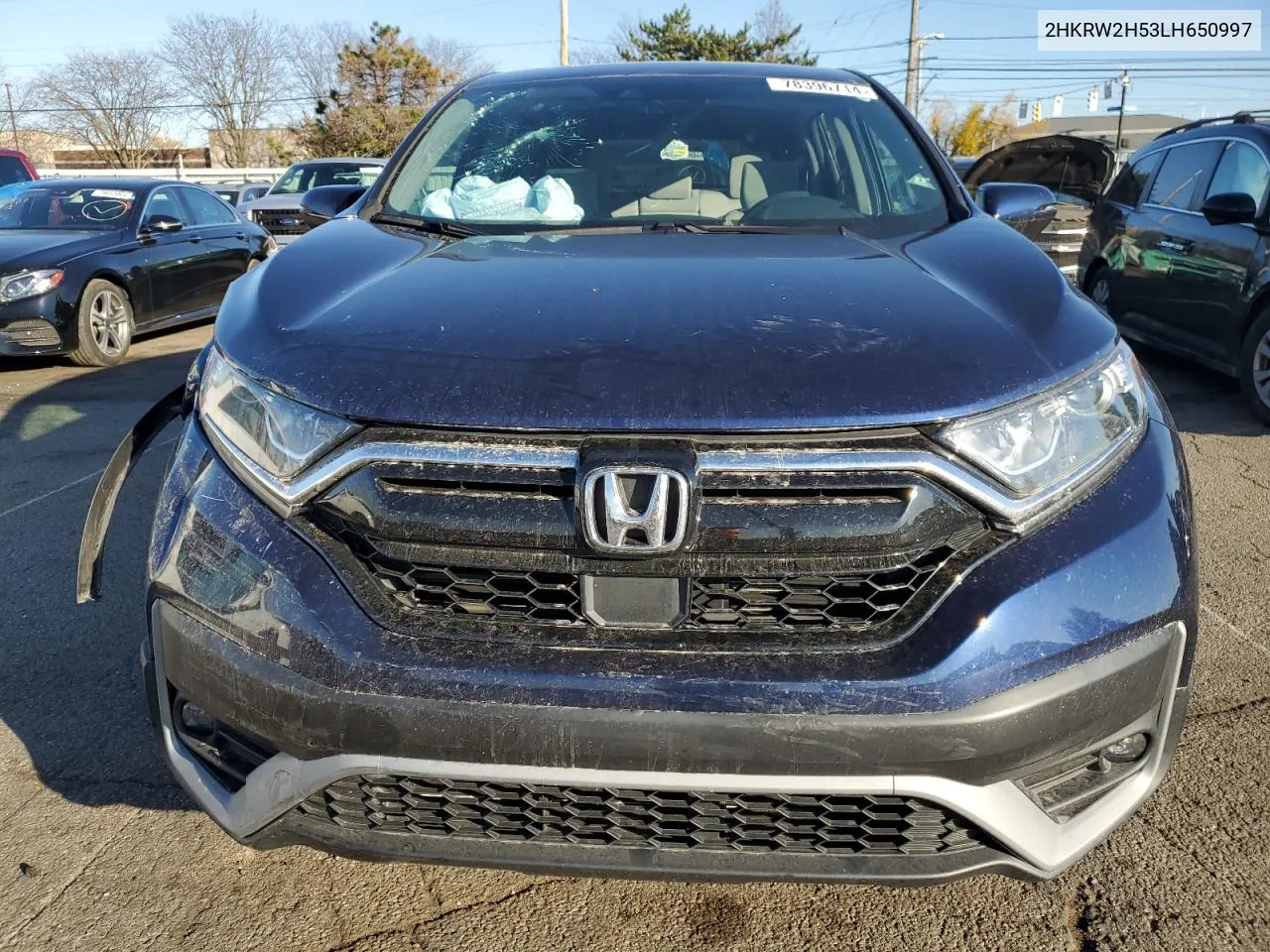 2020 Honda Cr-V Ex VIN: 2HKRW2H53LH650997 Lot: 78396714