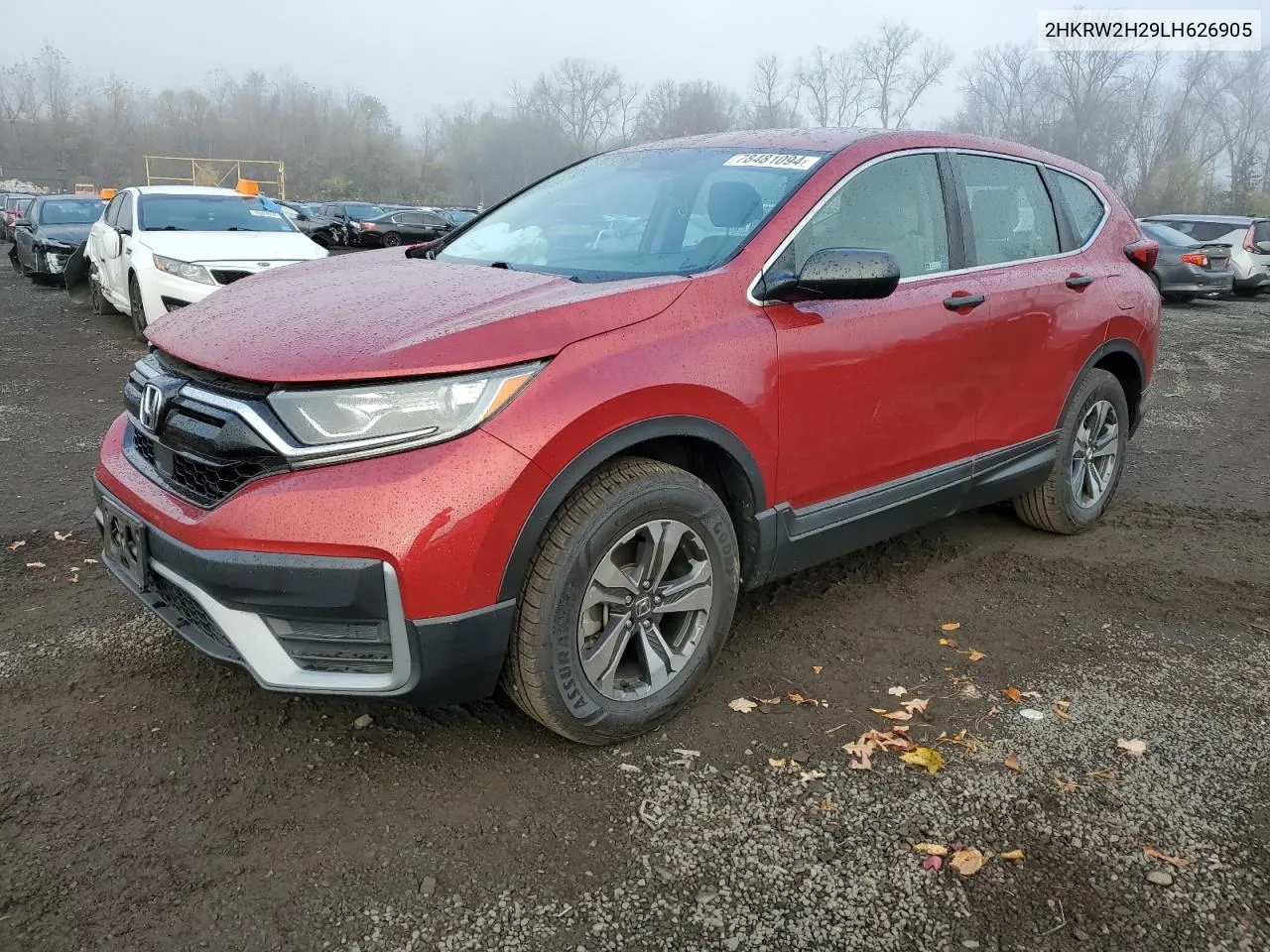 2020 Honda Cr-V Lx VIN: 2HKRW2H29LH626905 Lot: 78481094