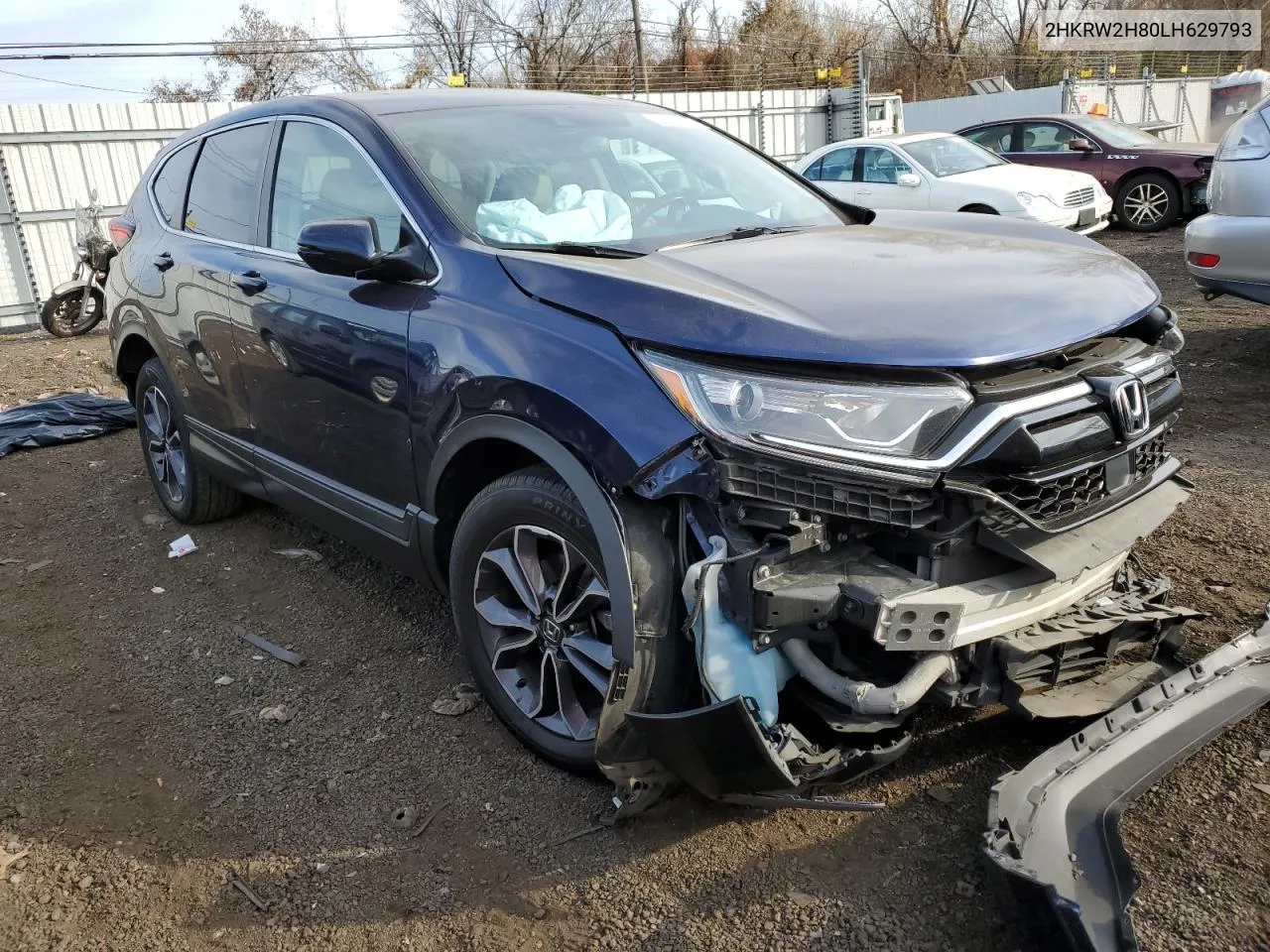 2020 Honda Cr-V Exl VIN: 2HKRW2H80LH629793 Lot: 78631544