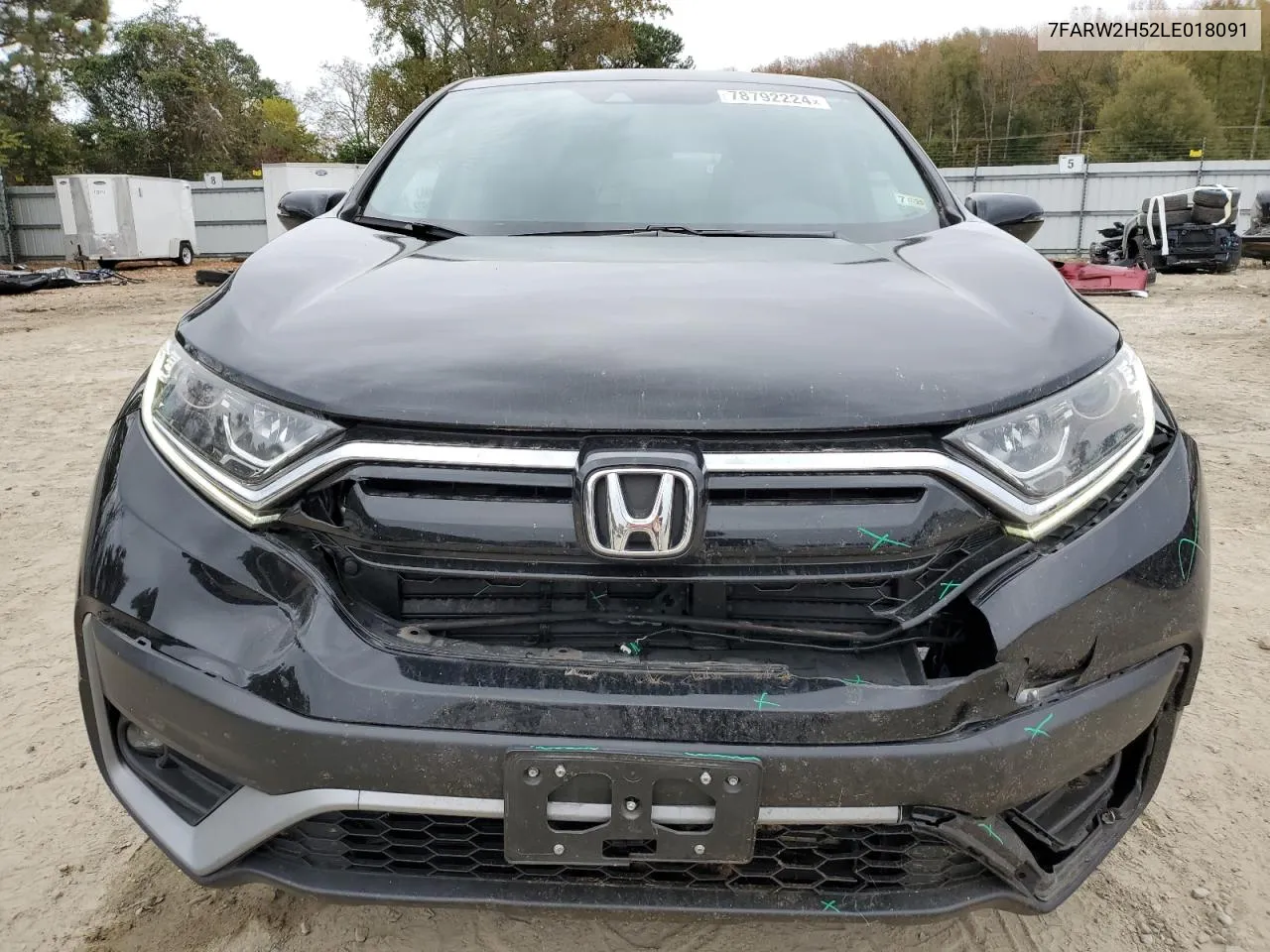 2020 Honda Cr-V Ex VIN: 7FARW2H52LE018091 Lot: 78792224