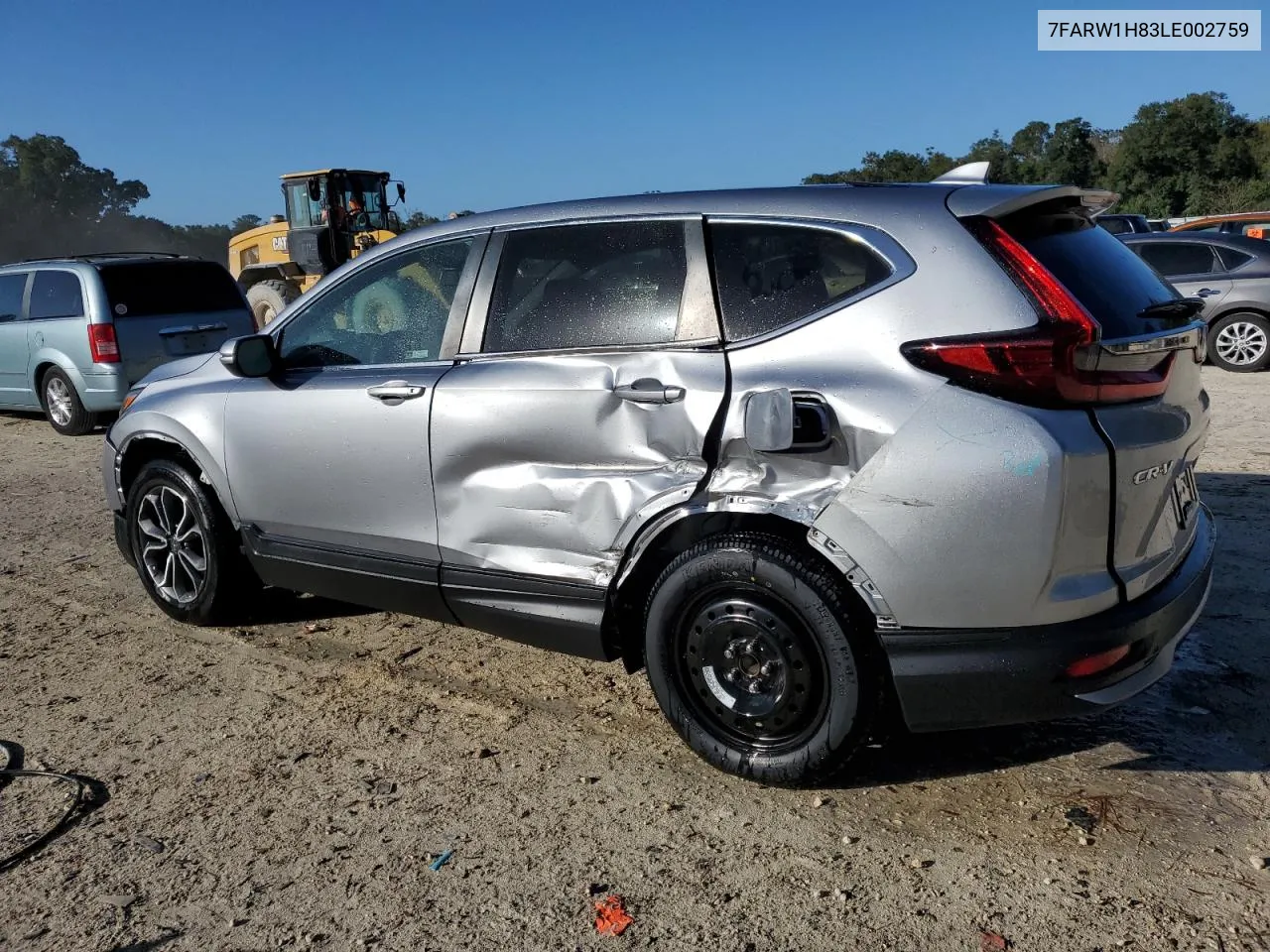 2020 Honda Cr-V Exl VIN: 7FARW1H83LE002759 Lot: 79273074