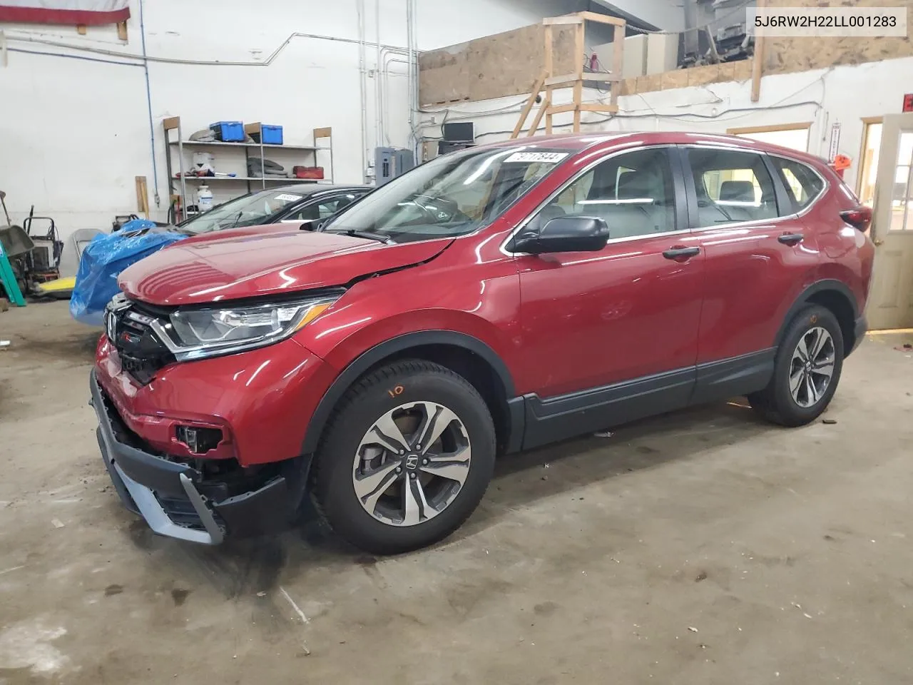 2020 Honda Cr-V Lx VIN: 5J6RW2H22LL001283 Lot: 79717844