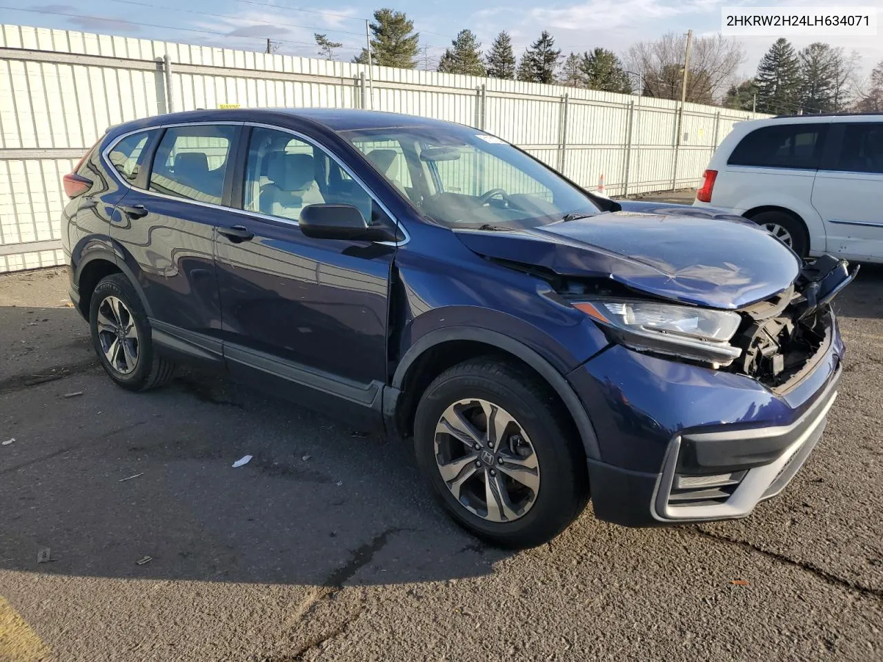 2020 Honda Cr-V Lx VIN: 2HKRW2H24LH634071 Lot: 81131734