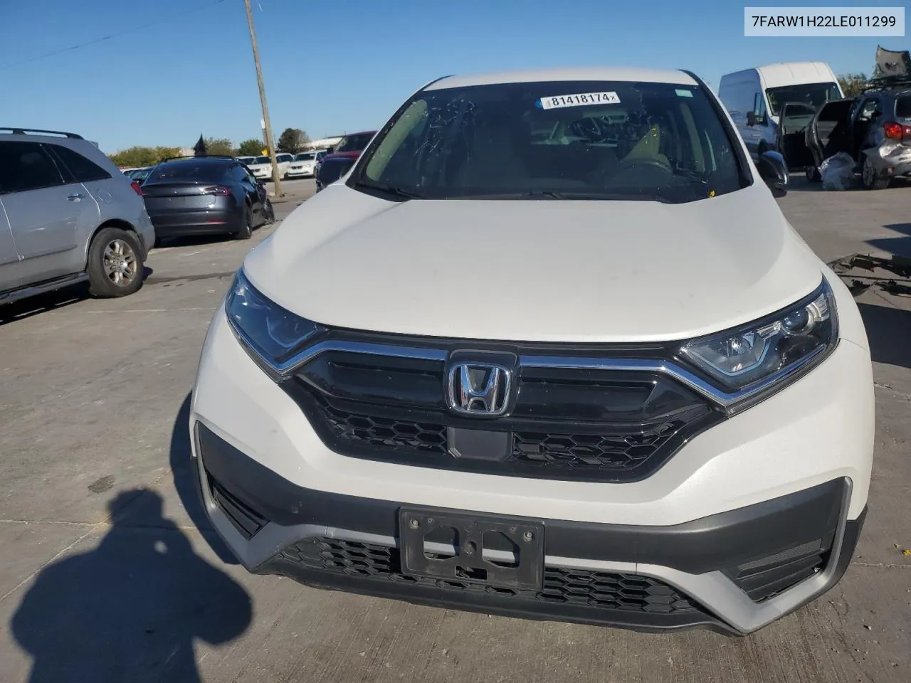 2020 Honda Cr-V Lx VIN: 7FARW1H22LE011299 Lot: 81418174