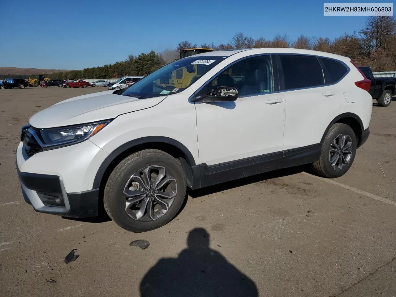 2021 Honda Cr-V Exl VIN: 2HKRW2H83MH606803 Lot: 41210554