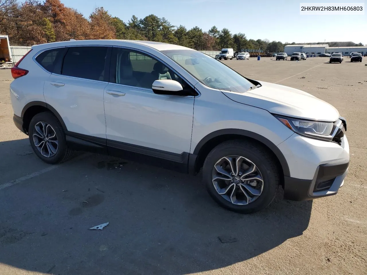 2021 Honda Cr-V Exl VIN: 2HKRW2H83MH606803 Lot: 41210554