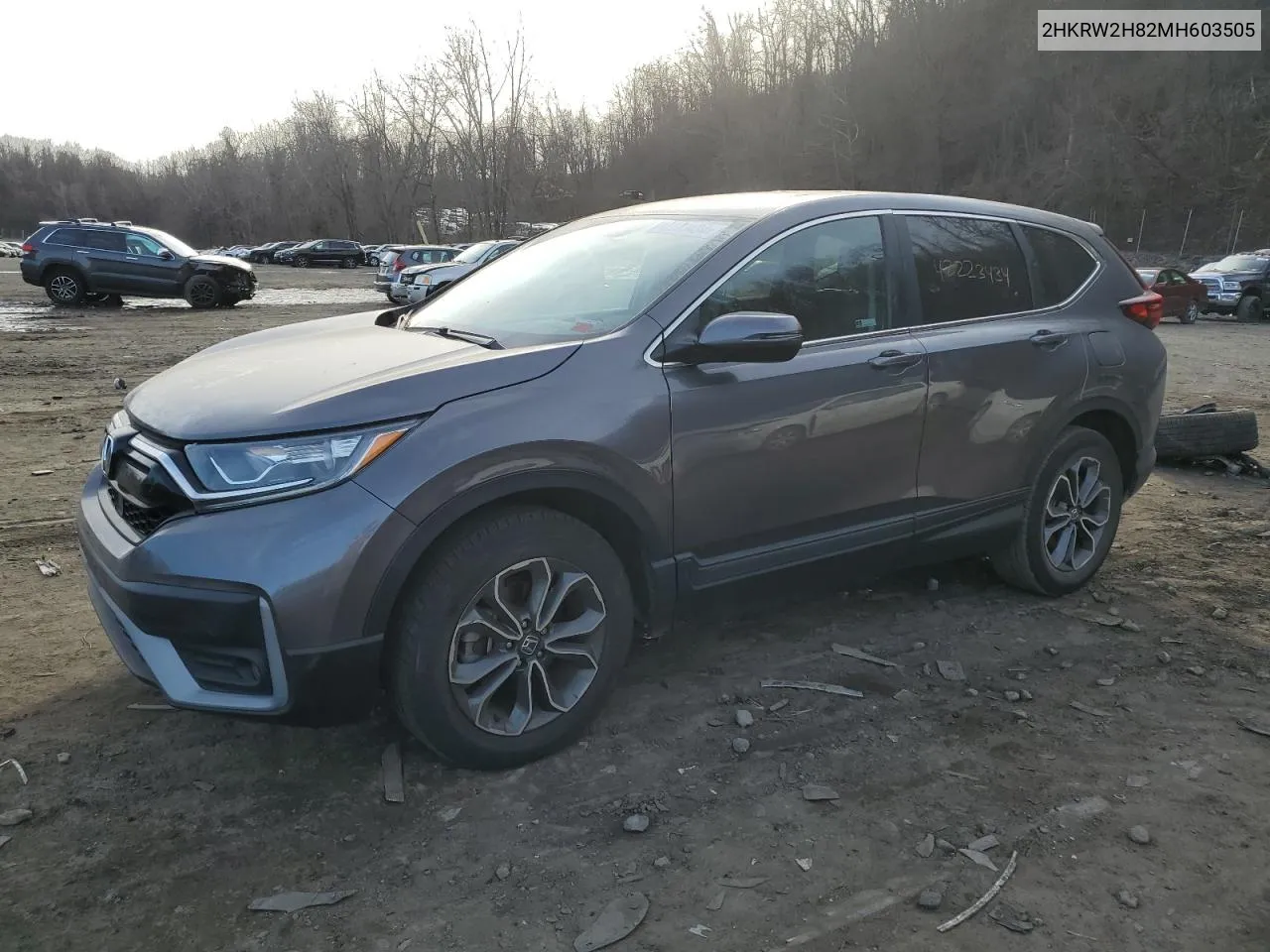 2021 Honda Cr-V Exl VIN: 2HKRW2H82MH603505 Lot: 42223434