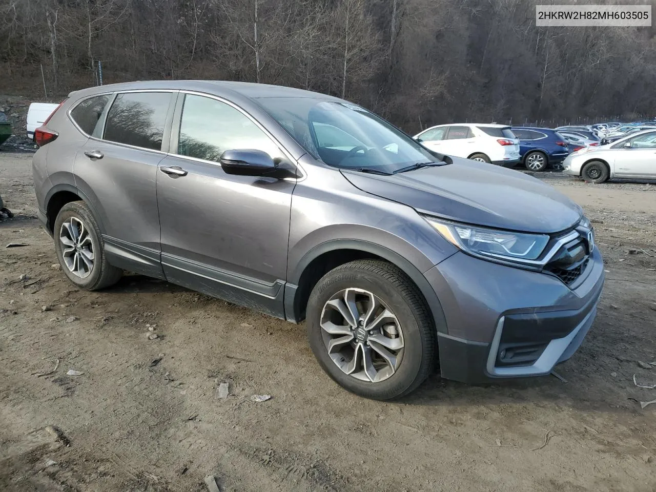 2021 Honda Cr-V Exl VIN: 2HKRW2H82MH603505 Lot: 42223434