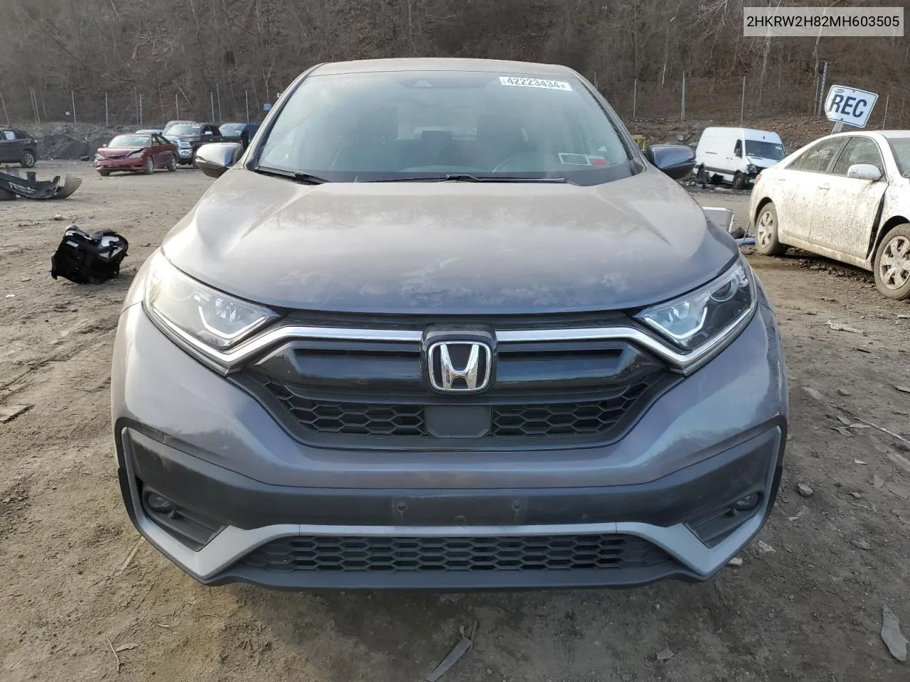 2021 Honda Cr-V Exl VIN: 2HKRW2H82MH603505 Lot: 42223434