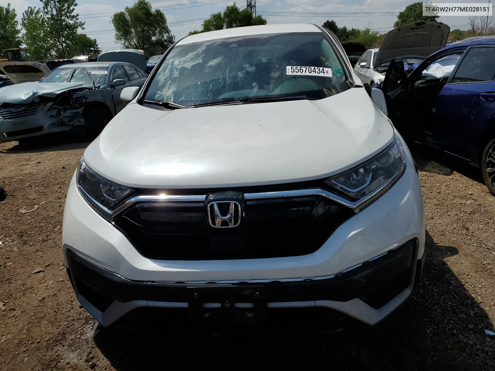 2021 Honda Cr-V Se VIN: 7FARW2H77ME028151 Lot: 55670434