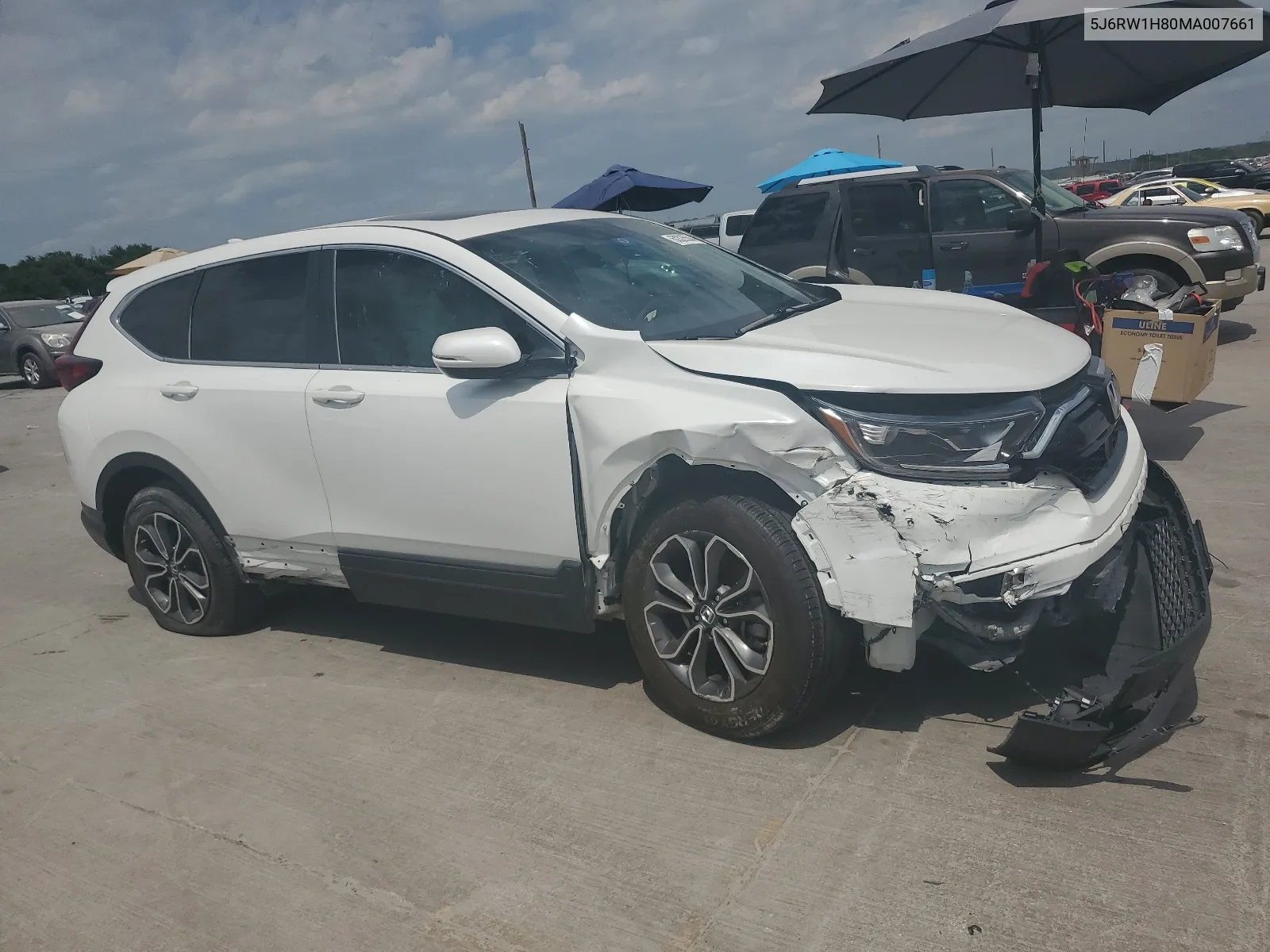 5J6RW1H80MA007661 2021 Honda Cr-V Exl