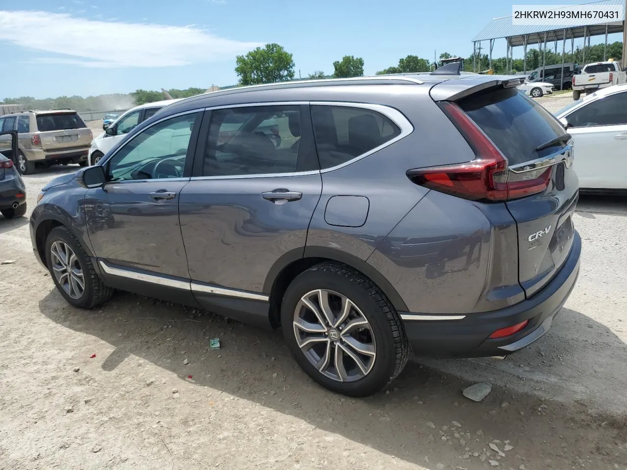 2HKRW2H93MH670431 2021 Honda Cr-V Touring