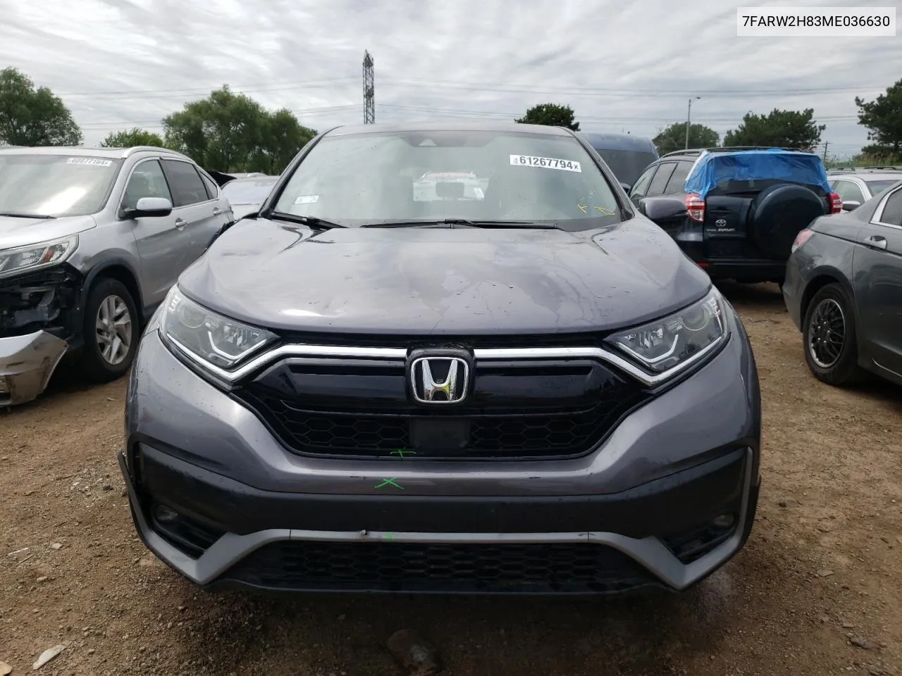 2021 Honda Cr-V Exl VIN: 7FARW2H83ME036630 Lot: 61267794