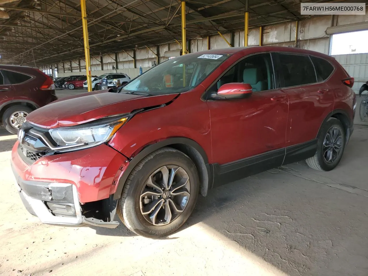 2021 Honda Cr-V Ex VIN: 7FARW1H56ME000768 Lot: 62140684