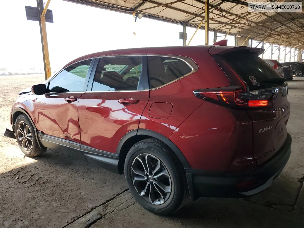 2021 Honda Cr-V Ex VIN: 7FARW1H56ME000768 Lot: 62140684