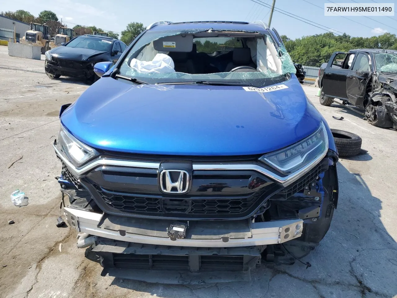 2021 Honda Cr-V Touring VIN: 7FARW1H95ME011490 Lot: 62931264