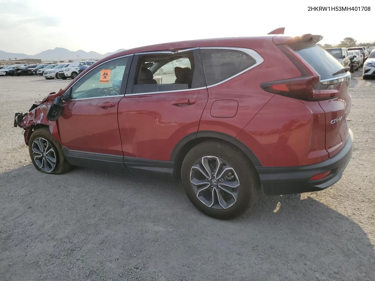 2021 Honda Cr-V Ex VIN: 2HKRW1H53MH401708 Lot: 62961704