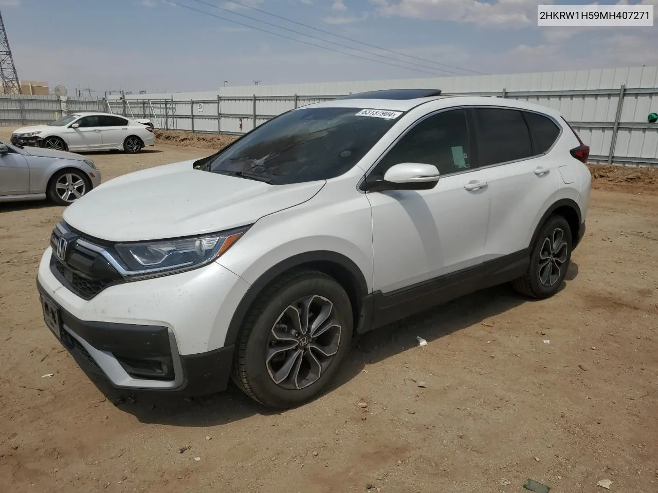 2021 Honda Cr-V Ex VIN: 2HKRW1H59MH407271 Lot: 63137904