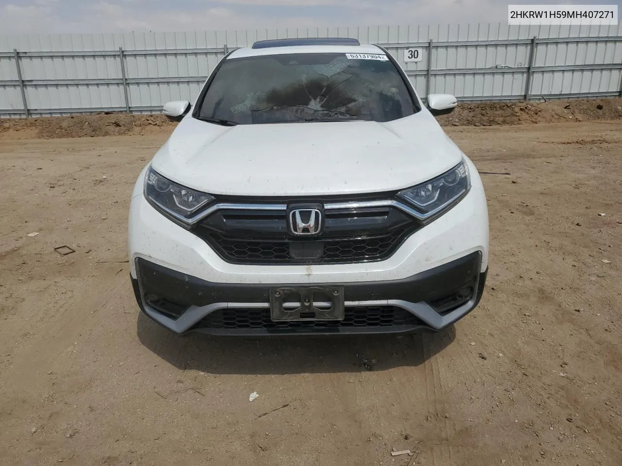 2021 Honda Cr-V Ex VIN: 2HKRW1H59MH407271 Lot: 63137904