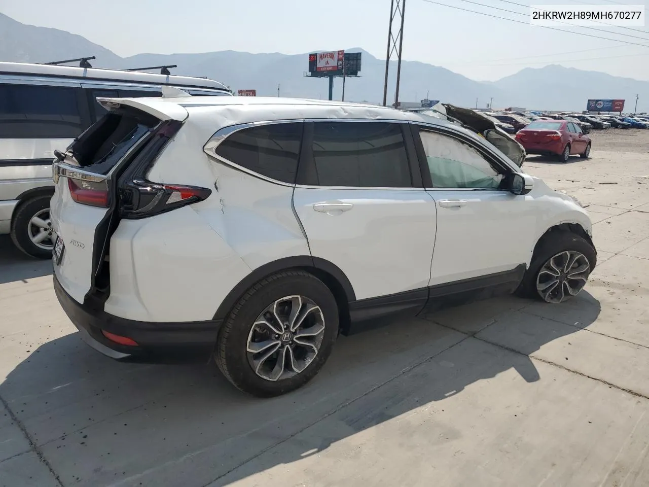 2021 Honda Cr-V Exl VIN: 2HKRW2H89MH670277 Lot: 64371954