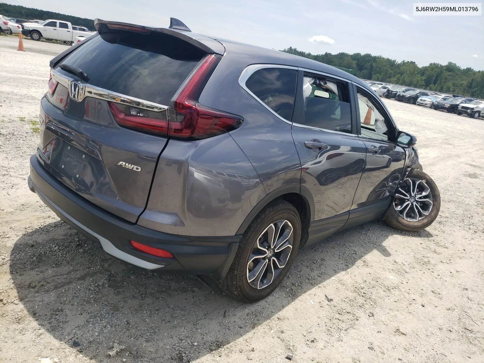 2021 Honda Cr-V Ex VIN: 5J6RW2H59ML013796 Lot: 65396004