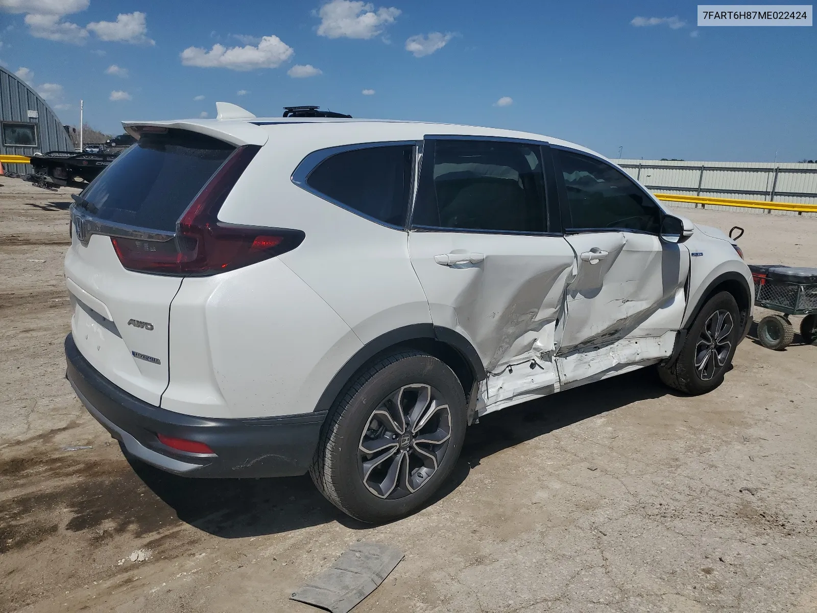 2021 Honda Cr-V Exl VIN: 7FART6H87ME022424 Lot: 67724824