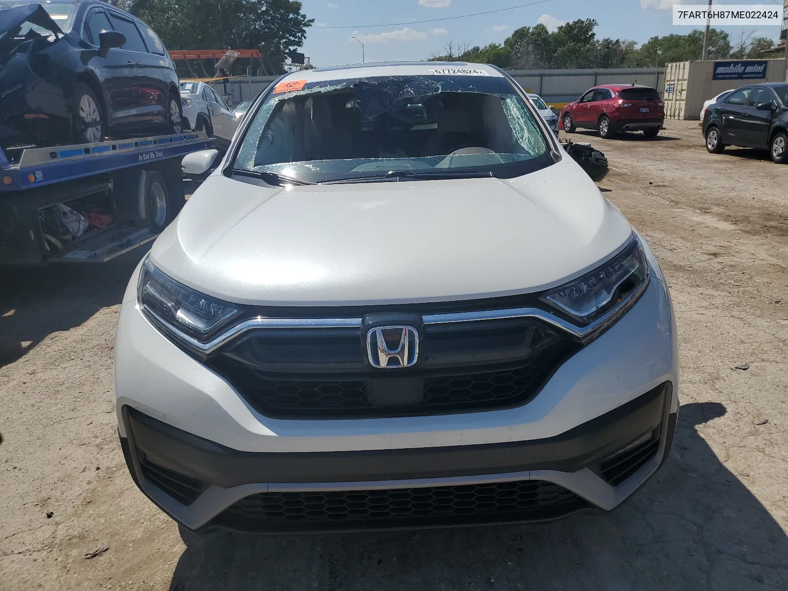 2021 Honda Cr-V Exl VIN: 7FART6H87ME022424 Lot: 67724824