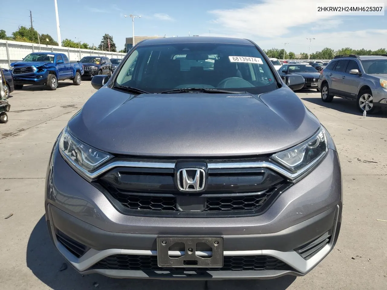 2021 Honda Cr-V Lx VIN: 2HKRW2H24MH625307 Lot: 68139474