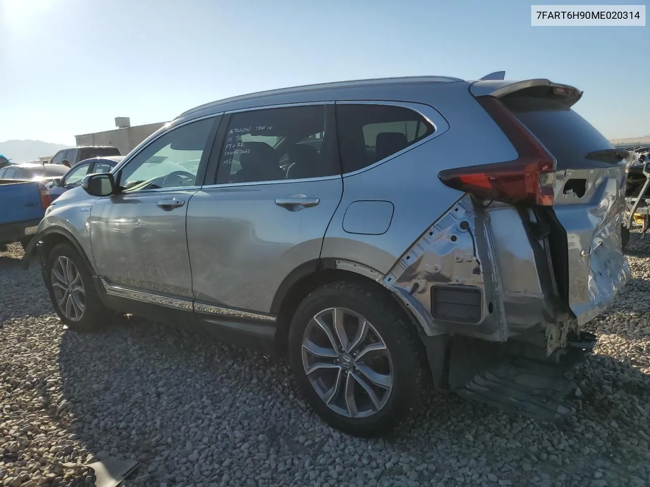 2021 Honda Cr-V Touring VIN: 7FART6H90ME020314 Lot: 69067014