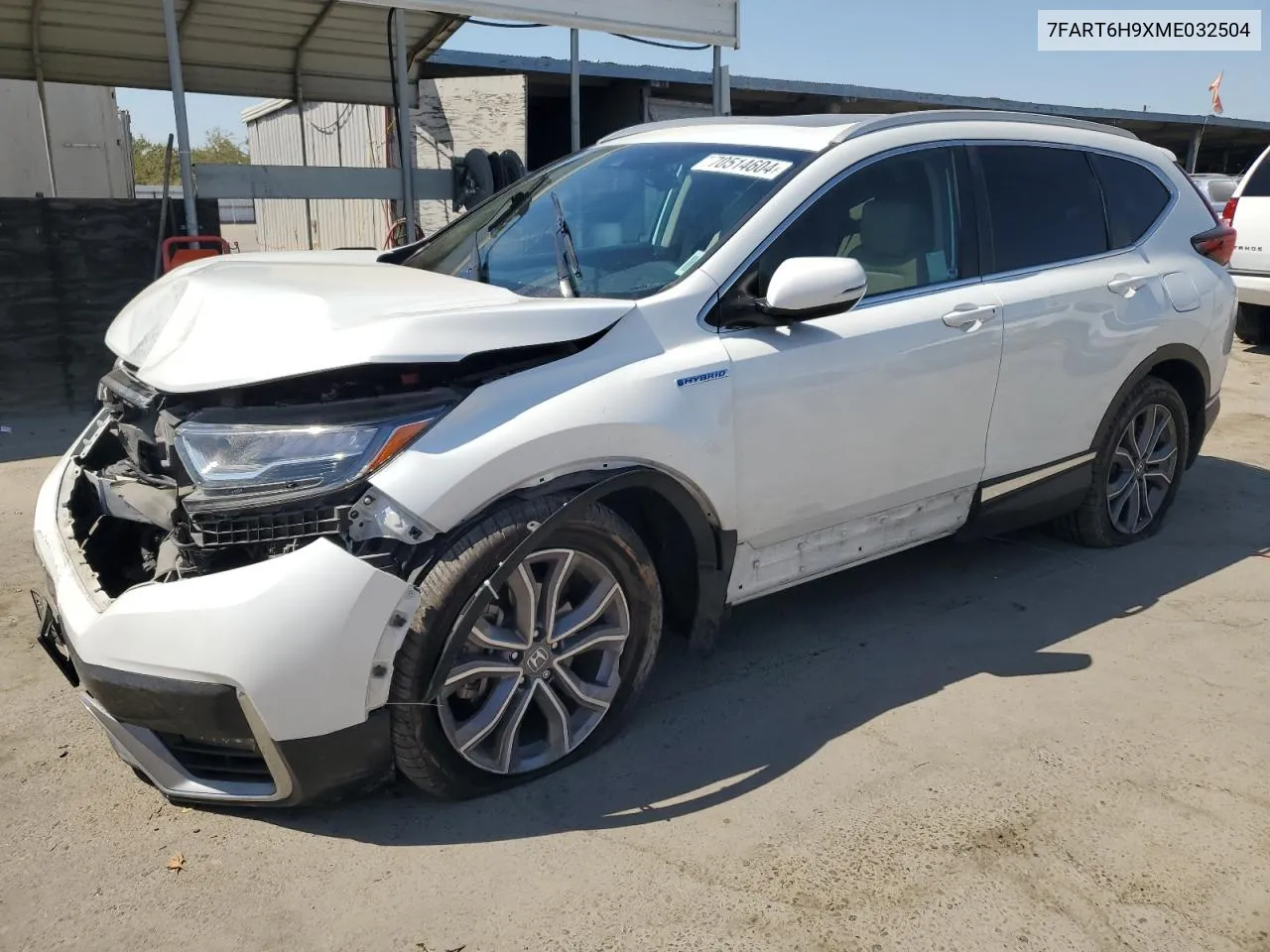 2021 Honda Cr-V Touring VIN: 7FART6H9XME032504 Lot: 70514604