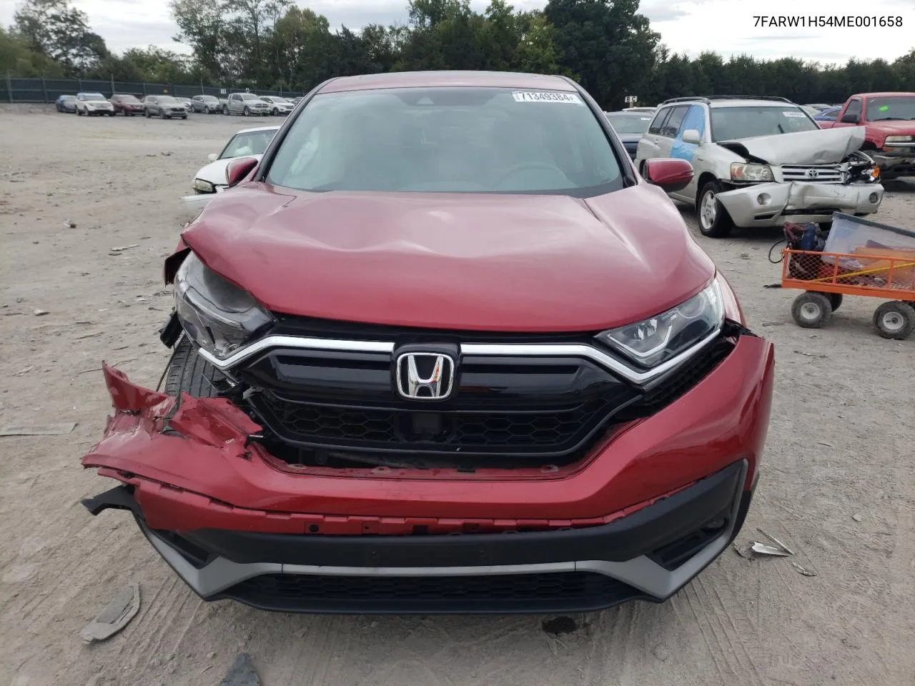 2021 Honda Cr-V Ex VIN: 7FARW1H54ME001658 Lot: 71349384