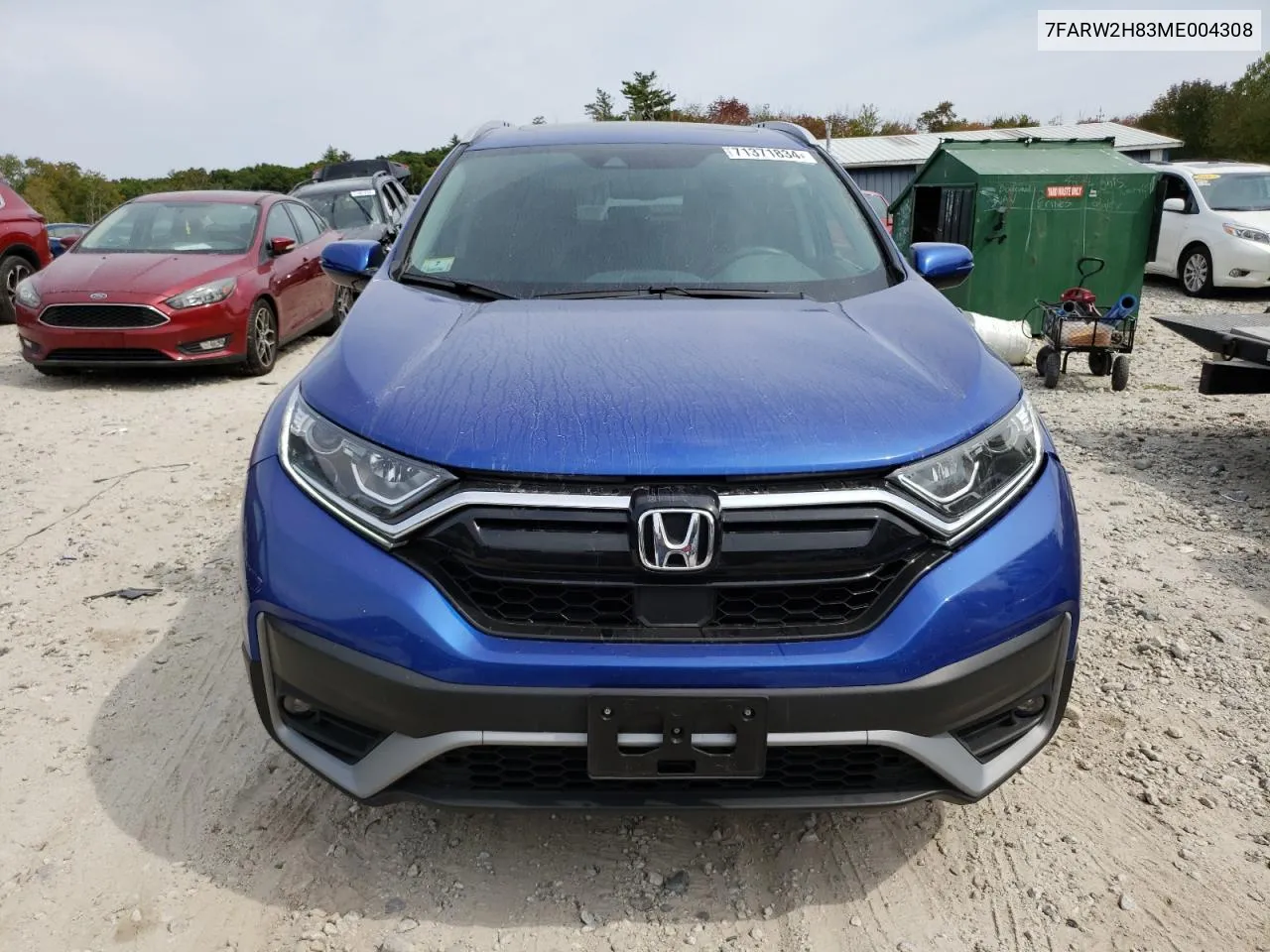 2021 Honda Cr-V Exl VIN: 7FARW2H83ME004308 Lot: 71371834