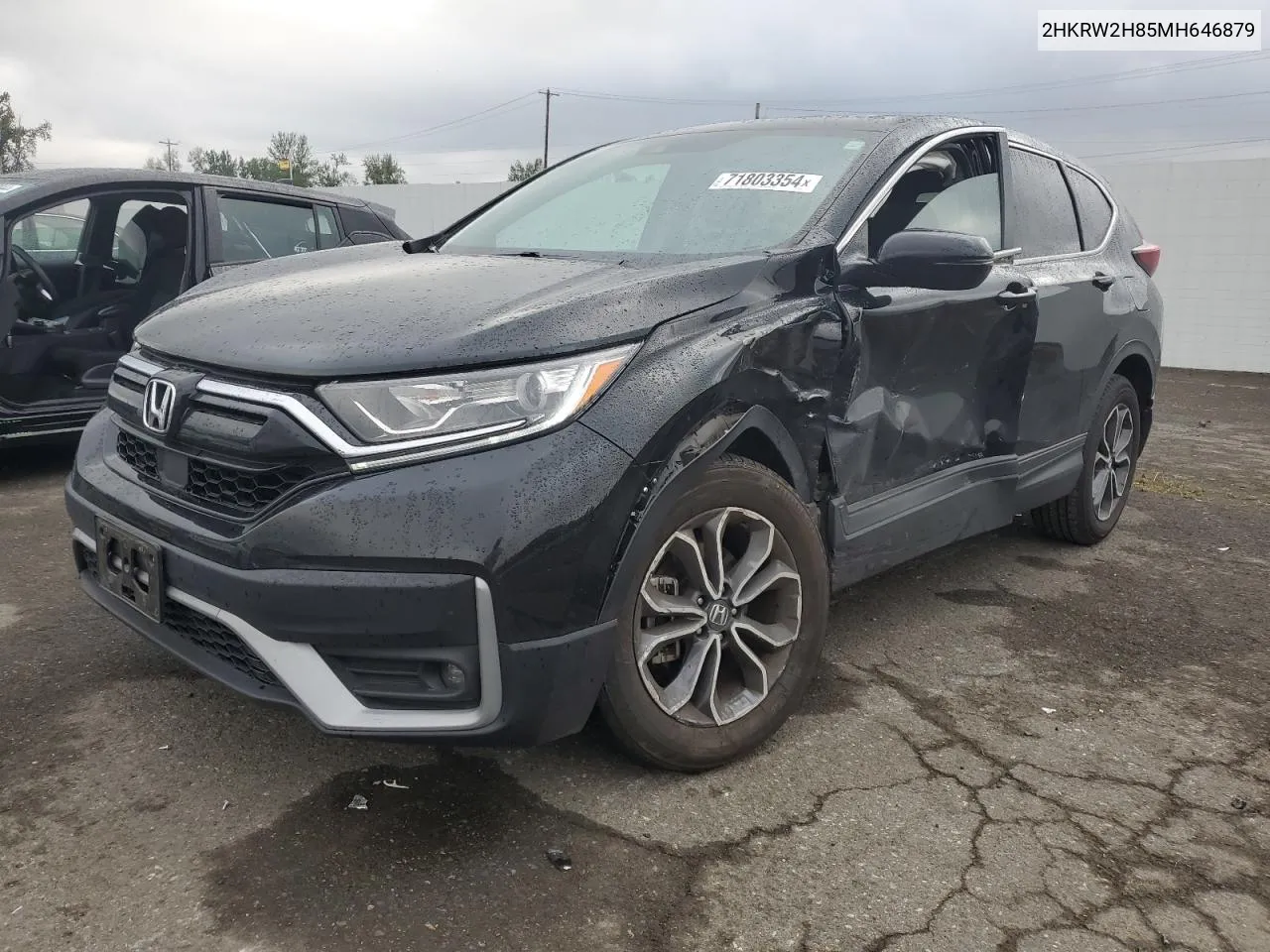 2021 Honda Cr-V Exl VIN: 2HKRW2H85MH646879 Lot: 71803354