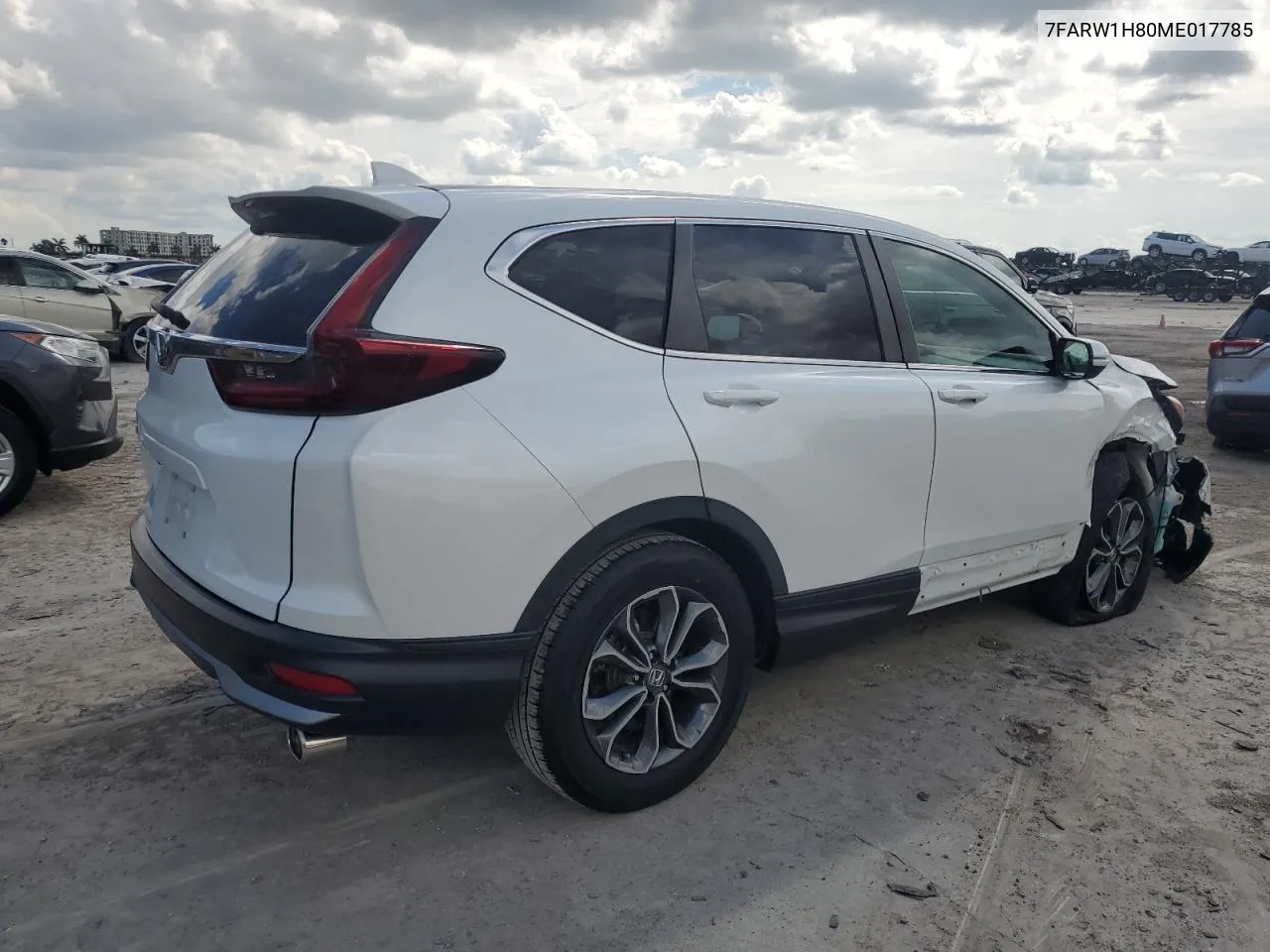 2021 Honda Cr-V Exl VIN: 7FARW1H80ME017785 Lot: 71887474