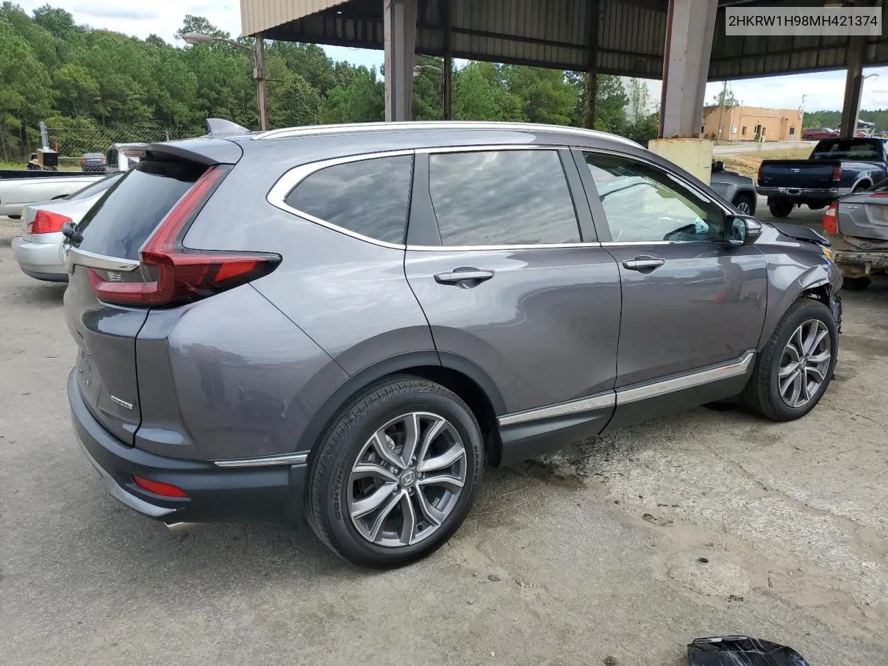 2021 Honda Cr-V Touring VIN: 2HKRW1H98MH421374 Lot: 71984304