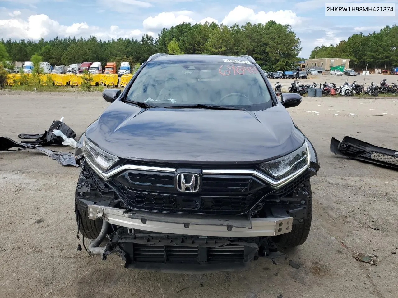 2HKRW1H98MH421374 2021 Honda Cr-V Touring