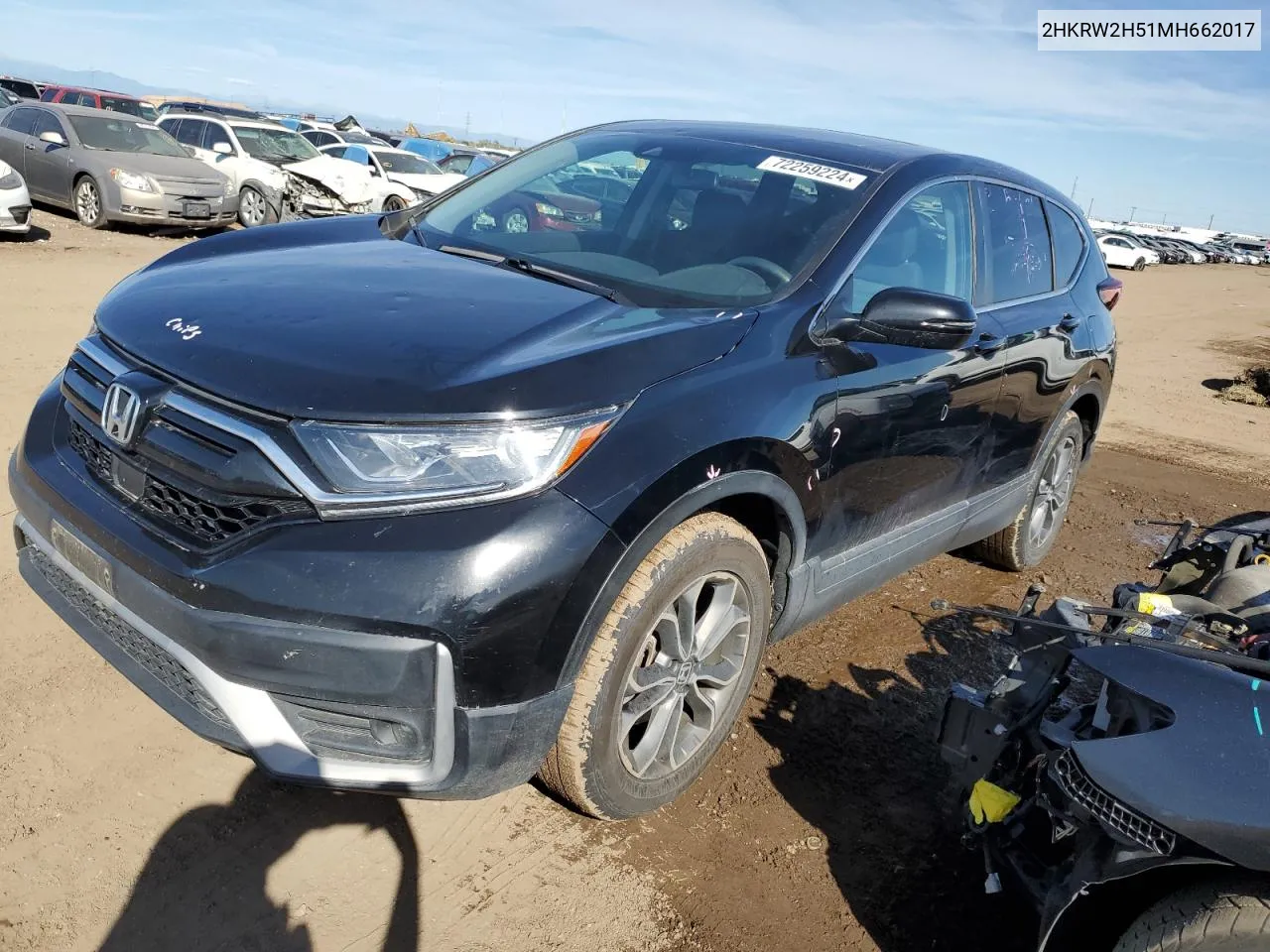 2HKRW2H51MH662017 2021 Honda Cr-V Ex